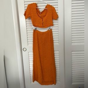 Free People Double the Fun Set - Orange